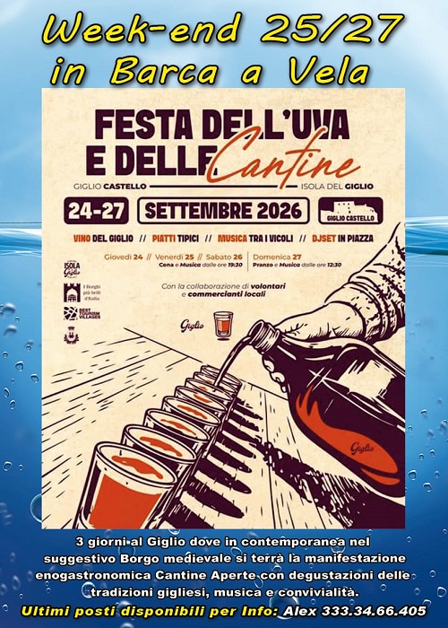 Weekend-Giglio-Festa Uva e  e Cantine-Set 2026